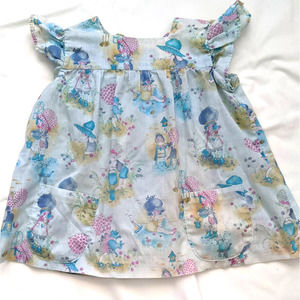 Vintage Handmade Holly Hobbie Peasant Top